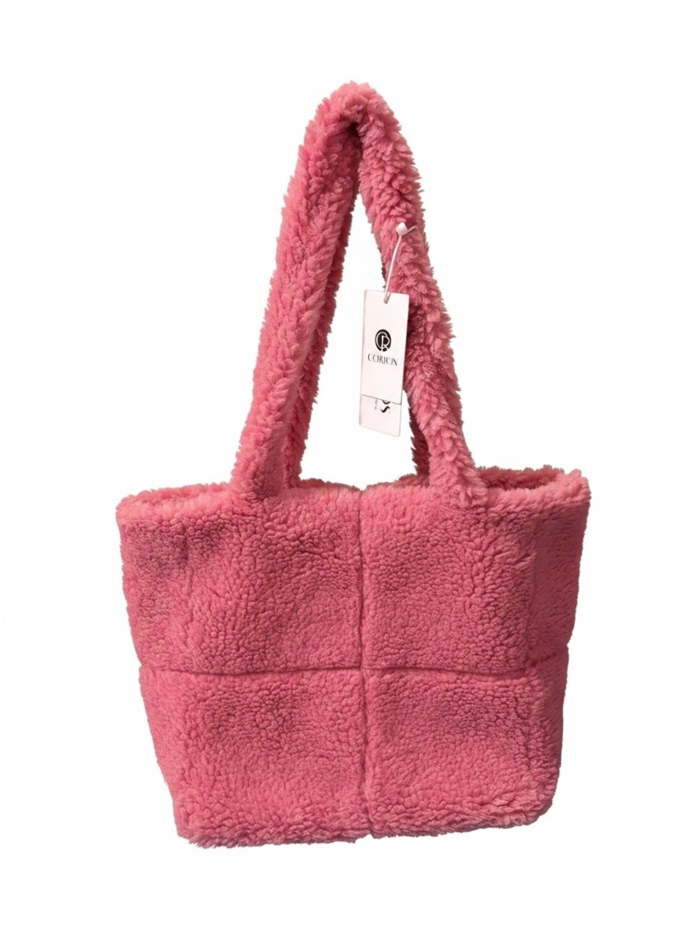 Pink Sherpa Tote Bag